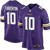 Nike Men & Women & Youth Vikings #10 Fran Tarkenton Purple Team Color Game Jersey,baseball caps,new era cap wholesale,wholesale hats